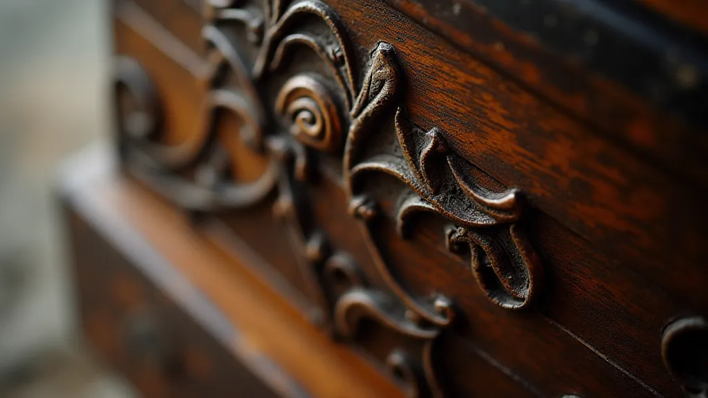 Antique accordion bellows detail