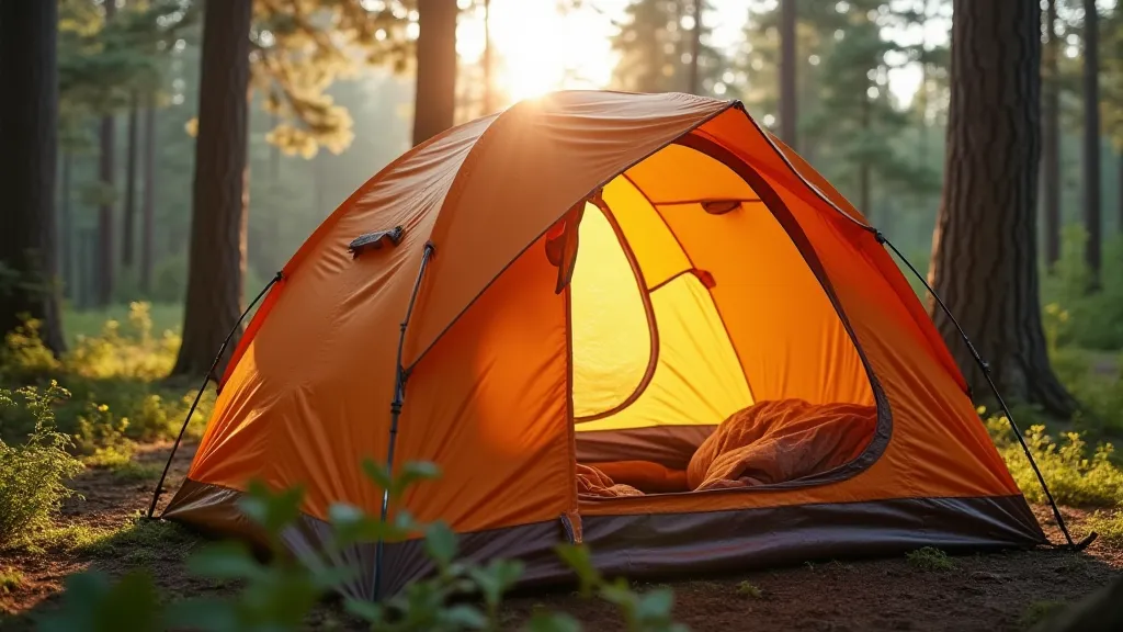 Big Agnes tent in a forest