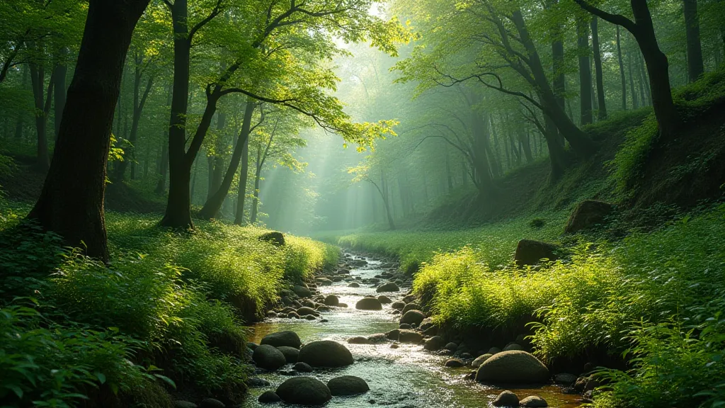 Forest with creek
