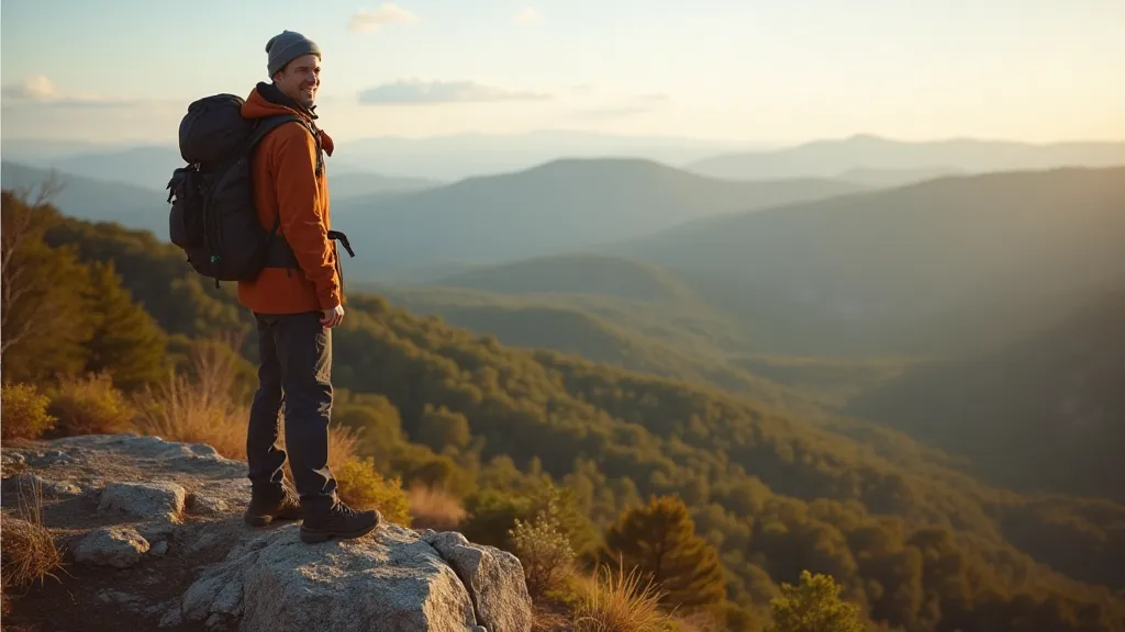 Hiker on Appalachian Trail