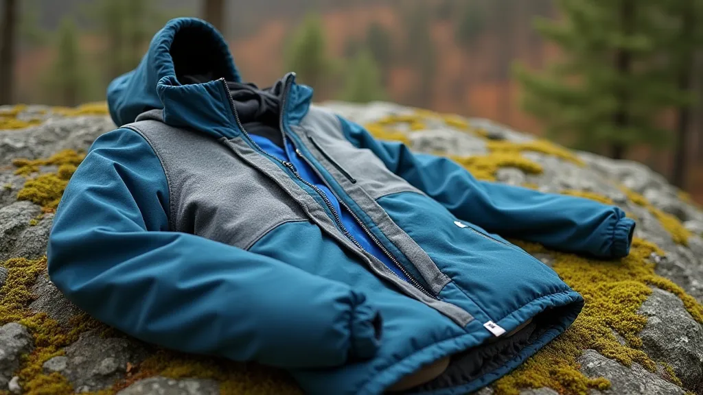 Layers of hiking clothing