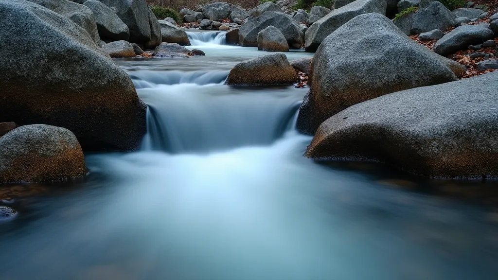 Stream with long exposure