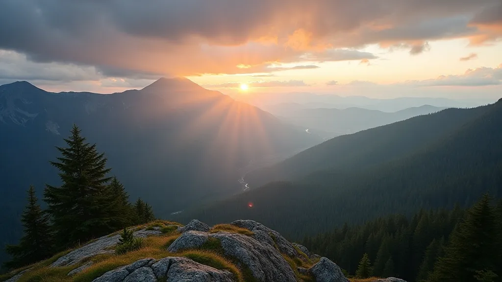 View from Mount Abraham overlooking Mount St. Helens and surrounding landscape